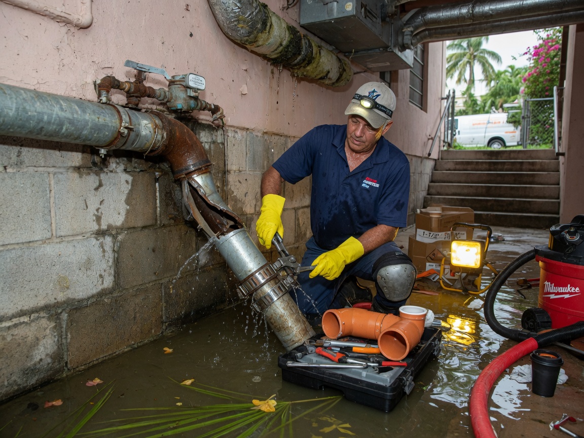 Burst Pipe Repair in Miami