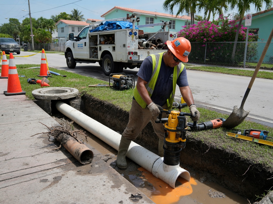 Sewer Line Repair in Miami